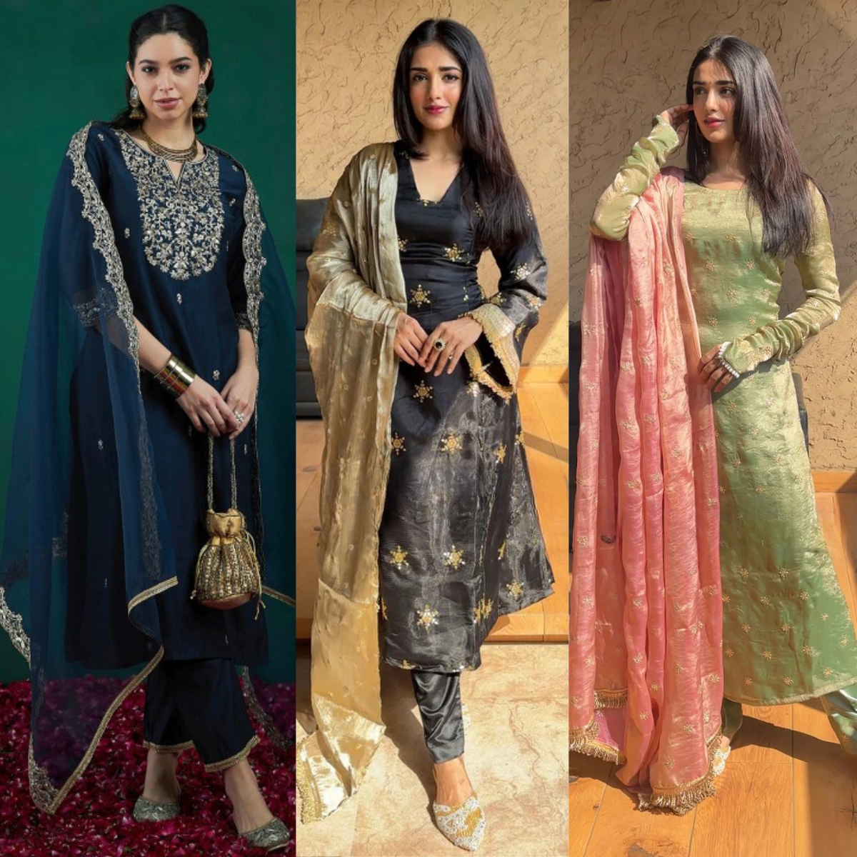 PACK OF 3 | Stylish Women’s Suit Set with Matching Dupatta | Perfect for Festivals & Parties | SD-05