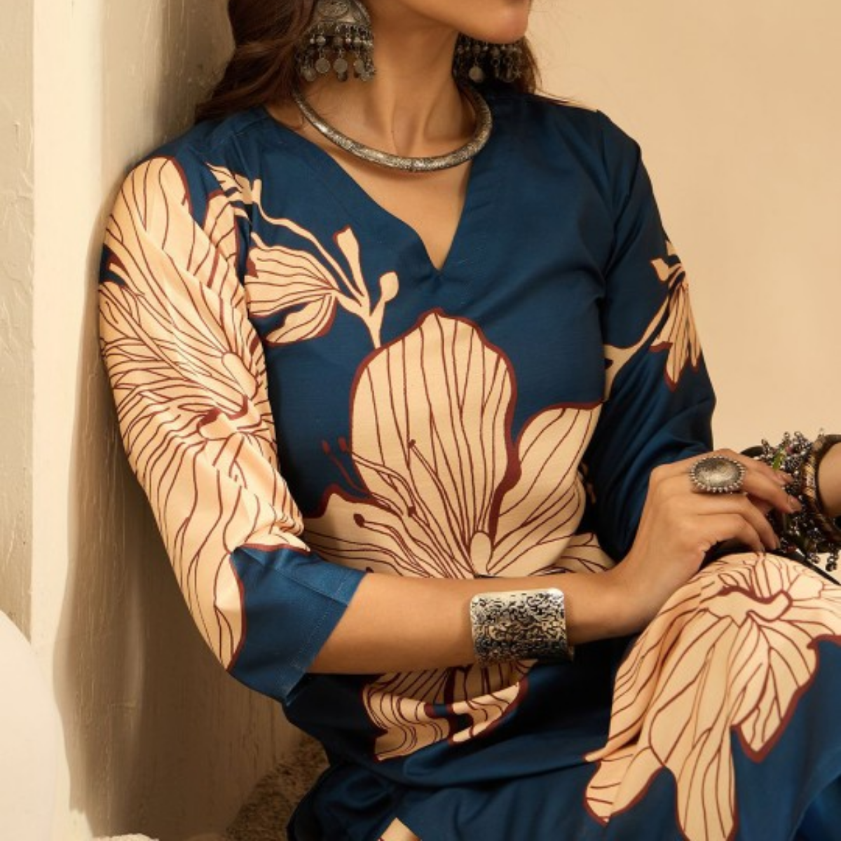 3-Piece Women’s Palazzo Kurti Set | Fusion of Comfort and Style for Any Occasion | KS-10