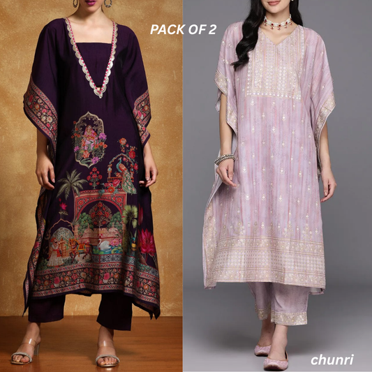 Luxury Kaftan Set  Combo for Every Occasion | KPC-09